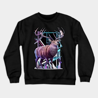 Deer Geometric russian Crewneck Sweatshirt